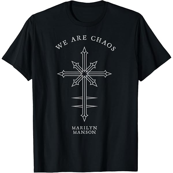 Amazon.com: Marilyn Manson MM Cross T-Shirt : Clothing, Shoes